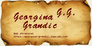 Georgina Grandić vizit kartica